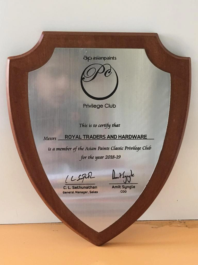 Certified Retail Dealer Plaque